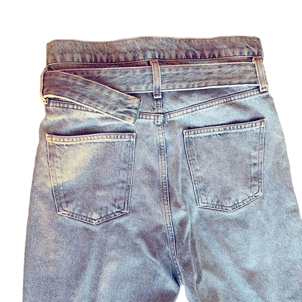 Agolde Light Blue Straight Leg Jeans - Picture 6 of 10